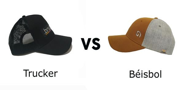 GORRA DE BÉISBOL vs GORRA TRUCKER